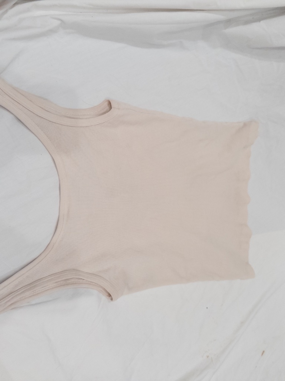 Brandy melville cream tank top button top one size cotton - Picture 4 of 5